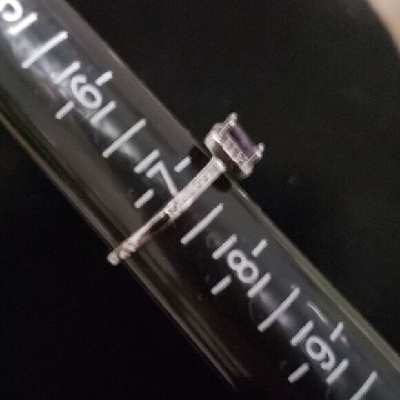New square amethyst ring - Picture 2 of 2